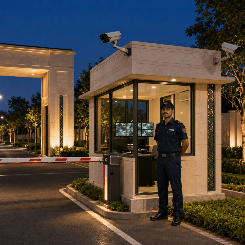 24 by 7 security for Rathi's Greenland gated community