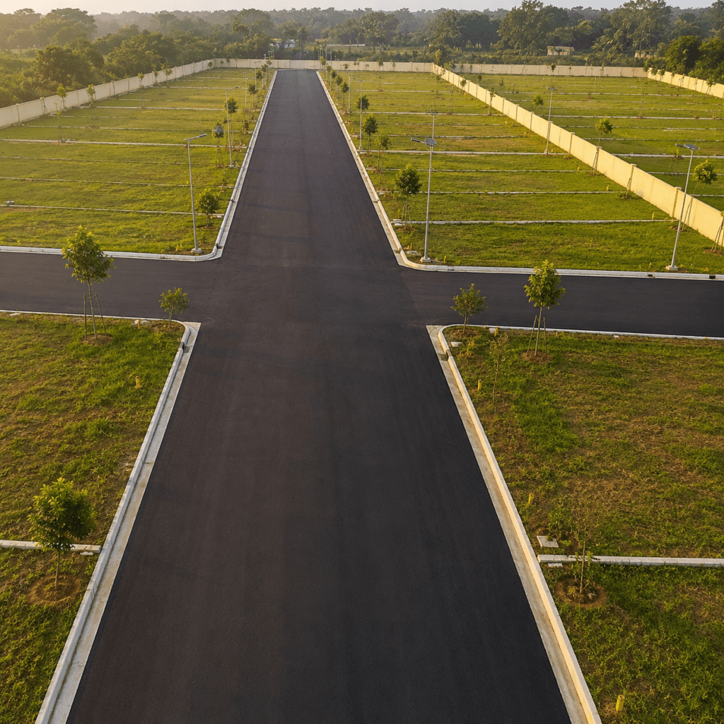 Rathi's Greenland Veppampattu master plan with 23 and 30 feet roads